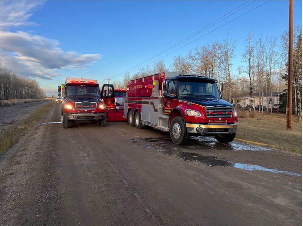 County Fire Services Respond To Engulfed Mobile Home | Grande Prairie ...