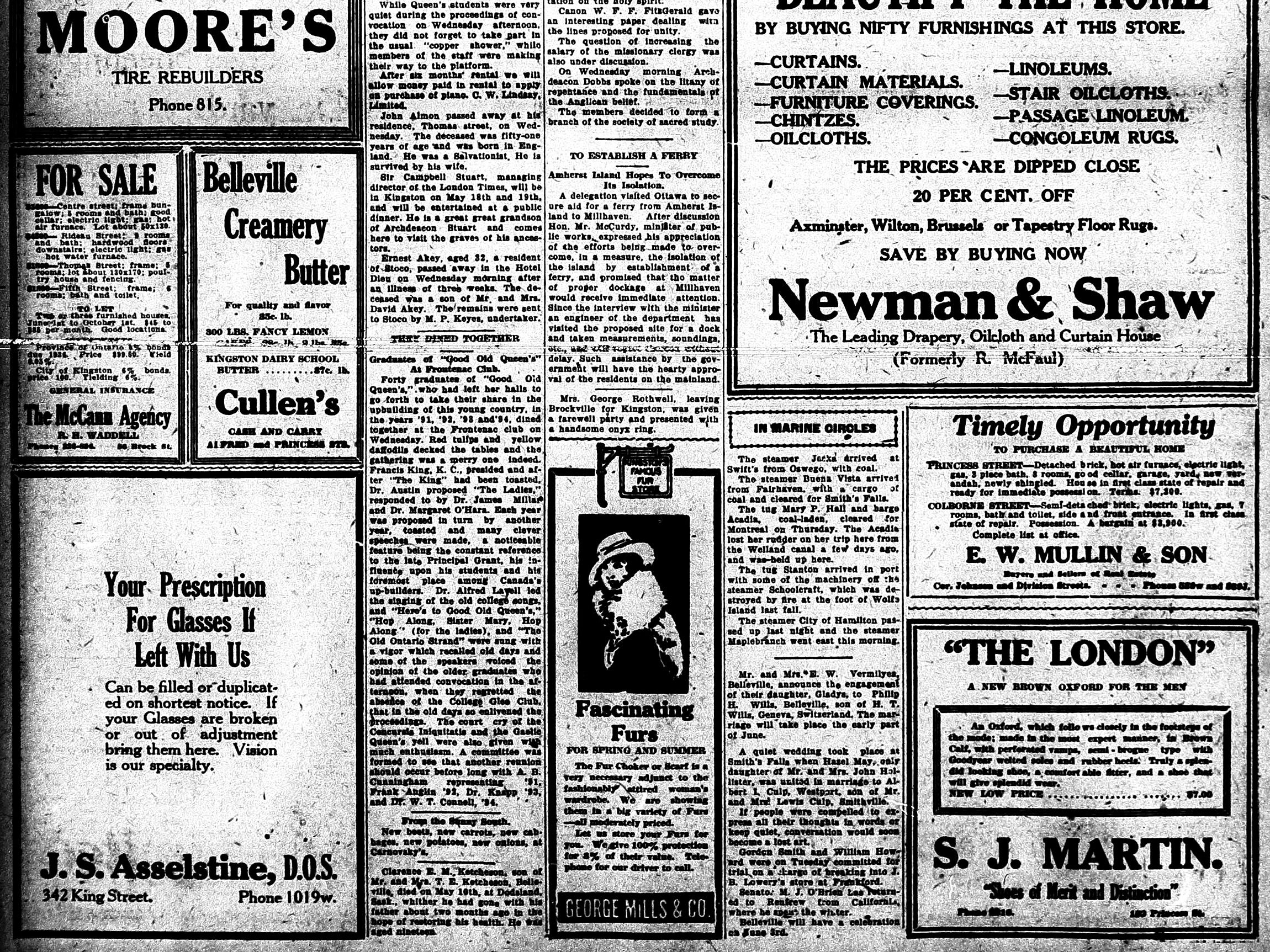 Frontenac Club was headquarters in the early years The