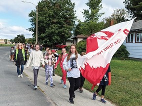 AB Ellis students participated in the Terry Fox Run on Thursday, Sept. 22, raising a total of $6,307.50.
Photo provided by Jason Morrow
