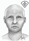 Full sketch of the suspect, released by East Algoma OPP.