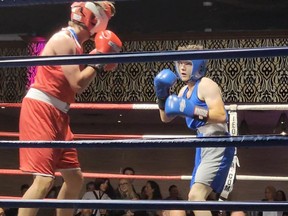 Tayson Moore stepped into his first amateur fight at Deerfoot Inn and Casino for the Teofista Boxing Series on October 8.