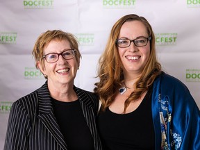 Belleville Downtown Docfest Chair Holly Dewar is joined by Jodi Cooper, the new coordinator for the 12th annual documentary film festival set for March 3-12, 2023. SUBMITTED PHOTO