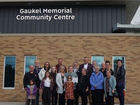 The South Dumfries Community Centre in St. George was renamed the Gaukel Memorial Community Centre in a ceremony Friday. Submitted