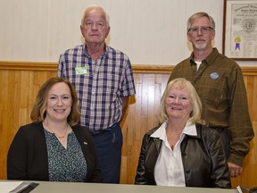 Jennifer Kyle (left) and Jeannine Ford are challenging Brant County Ward 1 incumbents John Wheat (left) and John MacAlpine in the Oct. 24 municipal election.