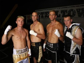 The Wilcox brothers: Spencer, Steven, Jessie and Bradley. The siblings will be fight on the same boxing card on Nov. 4 at the civic centre. Submitted