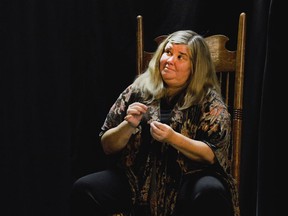 Lisa Shebib portrays Granny in the Simcoe Little Theatre production of Pumpernickel Junction that launches a three-week run on November 17.