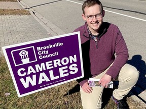 Brockville Coun. Cameron Wales is seeking a second term in Monday's municipal election. (RONALD ZAJAC/The Recorder and Times)