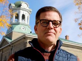 Brockville Mayor-Elect Matt Wren poses near city hall on Friday afternoon, Oct. 28, 2022. (RONALD ZAJAC/The Recorder and Times)