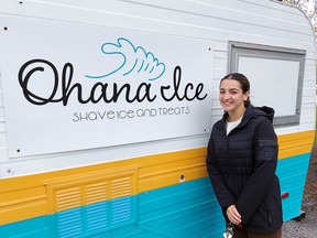 Maria Whittal, 15, owner of Ohana Ice and Treats, has been named Youth Entrepreneur of the Year by the Chatham-Kent Chamber of Commerce. PHOTO Ellwood Shreve/Chatham Daily News