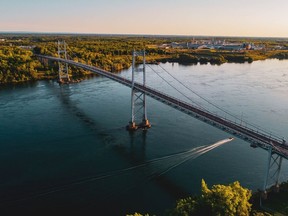 Photo of the South Channel Bridge, pictured on the Seaway International Bridge Corp's Facebook page. Handout/Cornwall Standard-Freeholder/Postmedia Network