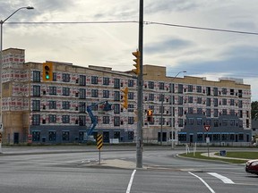 The new housing complex taking shape at the corner of McConnell Avenue and Ninth Street. Photo on Wednesday, October 12, 2022, in Cornwall, Ont. Todd Hambleton/Cornwall Standard-Freeholder/Postmedia Network