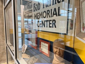 A portion of the Bob Turner display just inside the main entrance at the Benson Centre. Photo on Thursday, October 20, 2022, in Cornwall, Ont. Todd Hambleton/Cornwall Standard-Freeholder/Postmedia Network