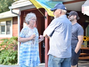 Christine Marshall of the Wingham Community Connectors, along with John Maaskant and Michael Daley of the Goderich Lions Club, are among the committee members of the Huron Newcomer Fund.