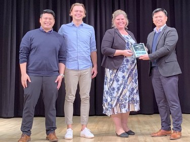 The Hanna and District Chamber of Commerce Business Awards was held Oct. 20 with the Mentorship Sponsored by Royal Bank of Canada won by the Business Hub.
