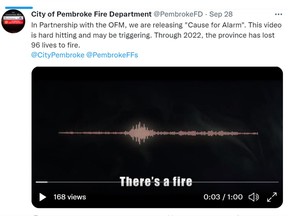 The Office of the Ontario Fire Marshal has released a new video on its social media accounts titled "Cause for Alarm" that deals with the importance of smoke alarms.