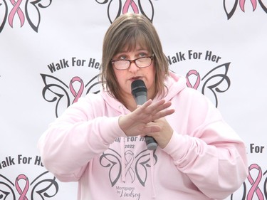 Lana Gorr, creator and organizer of the Walk For Her fundraiser for cancer care closer to home. Anthony Dixon