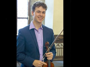 Violin sensation Patrick Paradine is performing with the Pembroke Symphony Orchestra for its season opening concert at Festival Hall on Oct. 29.