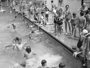 Thanks to Strathroy Lions Club's fundraising efforts, local children enjoy a refreshing swim on a hot August day in 1958. Does anyone recognize any of the swimmers?
Photo: Museum Strathroy-Caradoc