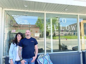 Stepahnie and Frank Iezzi outside their Queen Street location. Stephanie still sets up at Mill Market on the weekends.