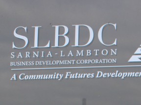 A sign for the Sarnia-Lambton Business Development Corporation. (File photo)