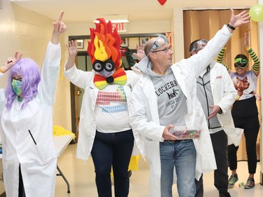 A rally was held at Lockerby Composite School to kick-off the Kids Caring for Kids Cancer Drive in memory of former student Laura Cotesta in Sudbury, Ont. on Friday October 7, 2022.