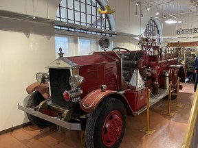 A near 100 year-old fire truck that was deployed by the City of North Bay is sitting pretty at the North Bay Museum