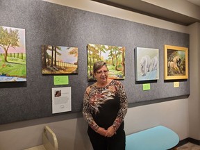 Francis Crundwell  was amongst 10 other artists who will have their works on display at the gallery in the lower level of the Cochrane Public Library until Nov. 4.