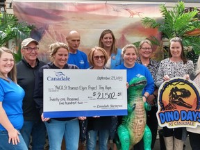 St. Thomas-Elgin YWCA is celebrating a major donation from Dino Days at Canadale in support of Project Tiny Hope, which plans a development of affordable housing in St. Thomas. (Contributed)