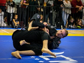 Kilian Academy's Nick Mole in action in the finals of his division at the 2022 London Open. Photo by Abrie Kilian.