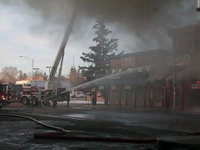Wetaskiwin Fire Services putting out the Wild Rose Inn Fire in 2019.
Times file photo