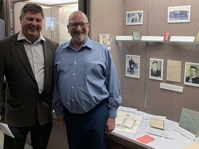Maskwacis-Wetaskiwin MLA Rick Wilson was on hand Saturday for the induction of Bob Maynard into the Millet Museum.
photo supplied