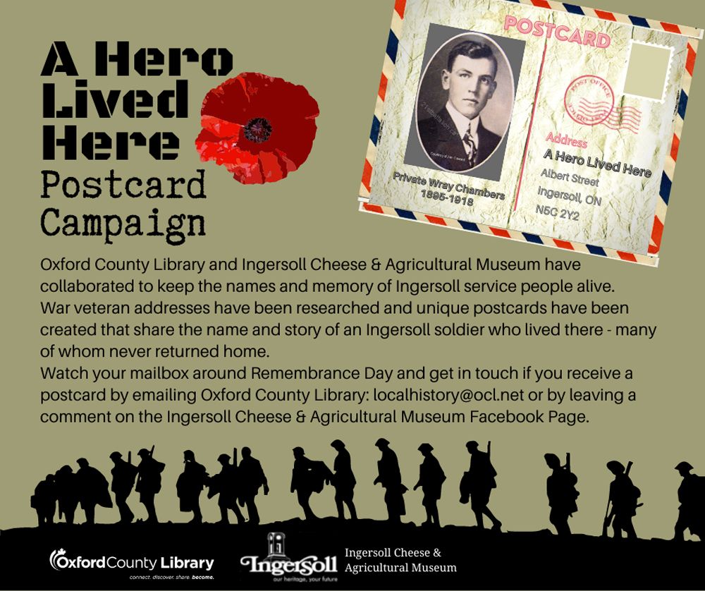 Ingersoll postcard campaign pays tribute to war veterans | The Woodstock Sentinel Review