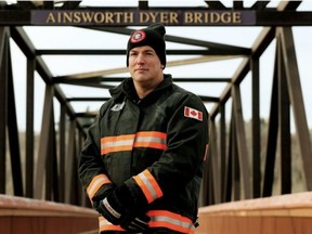Edmonton firefighter and Fort resident Jeff Readman will honour former Strathcona County firefighter and friend Darren Anderson during the upcoming Ruck for Remembrance. DAVID BLOOM/Postmedia/File