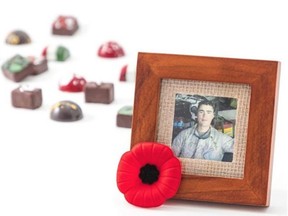 Sherwood Park chocolatier, JACEK Chocolate has once again launched a special Sgt. George Miok Collection to raise funds for the annual Archbishop Jordan Catholic School scholarship in his memory. Photo courtesy JACEK Chocolate Couture