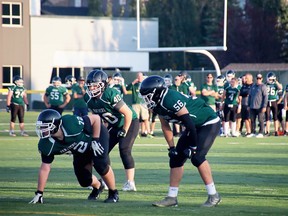 The SGCHS Panthers' senior football team will play the Fort McMurray Saints in the ASAA High School Provincials Quarter-Final on Saturday, Nov. 12, at Jasper Place Bowl in Edmonton. Photo submitted.