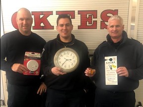 Chatham-Kent Fire and Rescue is reminding residents when they change the clocks back this weekend to change the batteries in their smoke and carbon monoxide alarms. (Handout)