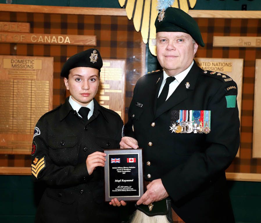 Sudbury cadets honoured for preserving military history | Sudbury Star