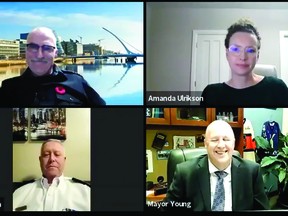 Mayor Bob Young was joined by members of the community over Facebook Live Nov. 1 to discuss city safety. (Supplied)