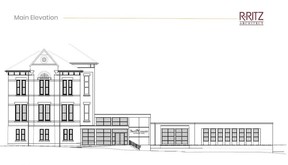 A project intended to create a combined Perth County headquarters with offices for county staff and a central reception area by connecting the Perth County courthouse with the county's land-registry building at 5 Huron St. is moving ahead to the tender stage.  Pictured is a design drawing of what the new county headquarters building could look like.  (Drawing by R. Ritz Architect)