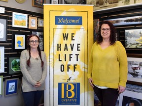 Pictured are Winona Bailey and Kat Applegath-Gordon of B Creative Prints, Frames and Design.