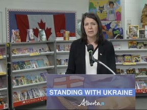 On Monday, Nov. 14, Premier Danielle Smith announced is the province is providing $12.3 million to support school authorities with newly enrolled student evacuees from Ukraine. In September, Alberta schools identified more than 2,200 registered students as Ukrainian evacuees. Photo via YouTube