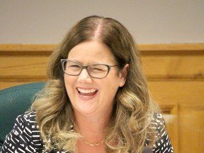 Jennifer Sarlo attends inaugural meeting of 2022-2026 Algoma District School Board trustees on Tuesday, Nov. 15, 2022. (BRIAN KELLY/THE SAULT STAR/POSTMEDIA NETWORK)