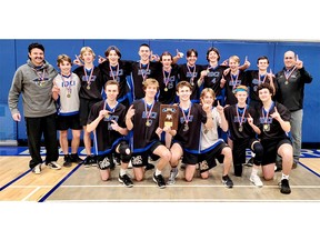 IDCI's senior boys' volleyball team won the WOSSAA double-A title.