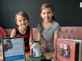 Adia, 6, and Blythe, 7, Ingram are following in their Grammi Heather Ingram's footsteps and have launched a Christmas fundraiser for ARCH.  ELAINE-DELLA-MATTIA.