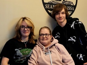 Michele Campbell and her children Keylan Kaczmarek, 14, and Kinley Kaczmarek, 12, have been unable to find affordable accessible housing after Campbell became ill and requires a wheelchair to get around.
Submitted Photo