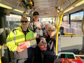 Strathcona County Transit will host its 27th annual Stuff-A-Bus this Saturday, Nov. 26 at all local Save-On-Foods locations in support of the Strathcona Food Bank. Photo supplied