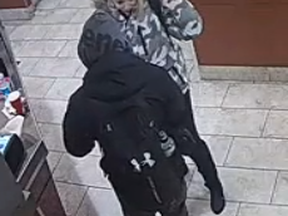 Kingston Police are hoping the public can help identify two suspects accused of using a stolen debit card in the early morning hours on Nov. 2.