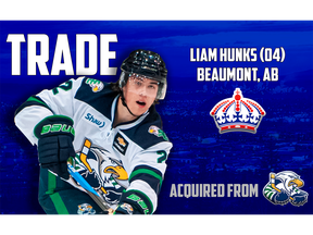 Before joining Surrey this season, Hunks mainly spent the previous season with the Leduc Oil Kings U18 AAA team.