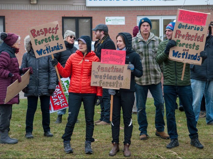 Stratford activists take aim at Bill 23 as protests move forward across