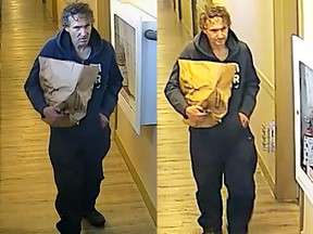 Kingston Police are searching for this man in connection to a break and enter that is alleged to have occurred on Oct. 23, 2022.